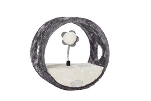 Bud'z Fleece Ring Of Teasing Cat Scratcher, Gray, 27 x 15 x 27-cm