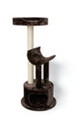 Bud'Z Arbre À Chat Cachette & 2 Perchoirs, Brun 60X60X142-cm