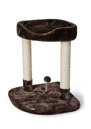 Bud'Z Arbre À Chat Classic 2 Niveaux/Perchoir, Brun 50X50X62.5-cm