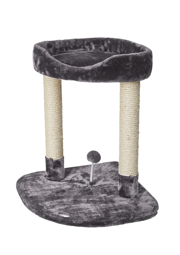 Bud'z Classic 2 Level Cat Scratching Post, Gray, 62 x 59 x 62-cm