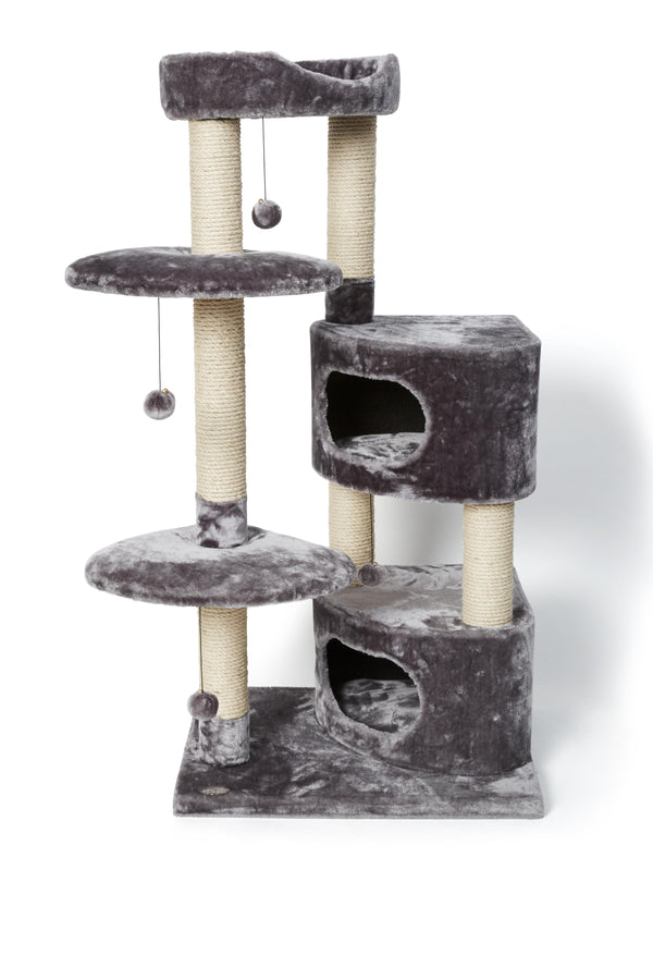 Bud'z Complete 5 Level Cat Scratching Post, Gray, 65 x 50 x 131-cm