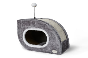 Bud'z Shelters Snail Cat Scratch Box, Grey, 44 x 26 x 30-cm