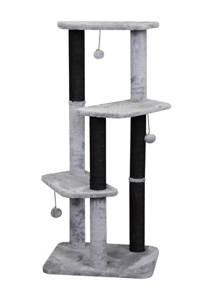 Bud'z Three Level with Black Sisal Cat Tree, 50 x 40 x 111-cm