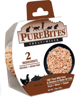 PureBites Mixers 100% Tuna & Chicken in Water Cat Food Toppers & Treats