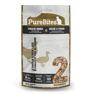 PureBites Chicken & Duck Liver Freeze-Dried Cat Treats, 1.12-oz