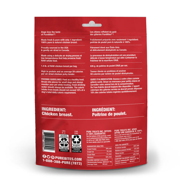 gâteries pour chiens PureBites Jerky de poulet