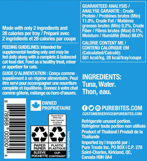 PureBites Mixers 100% Wild Tuna in Water Cat Food Toppers & Treats