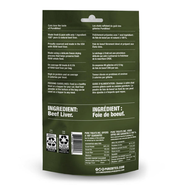 PureBites Beef Liver Freeze-Dried Cat Treats