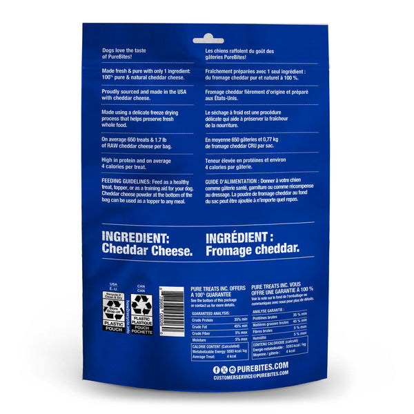 PureBites Cheddar Cheese Freeze-Dried Dog Treats