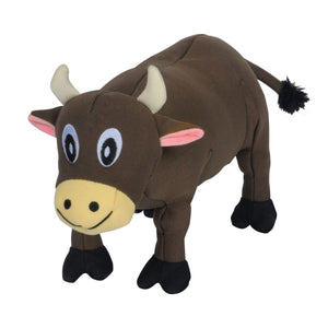 Smart Pet Love Tender-Tuffs Jouet Chien Vache Rembourrée, Marron