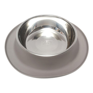 Messy Mutts Bol En Inox Avec Base En Silicone, Simple