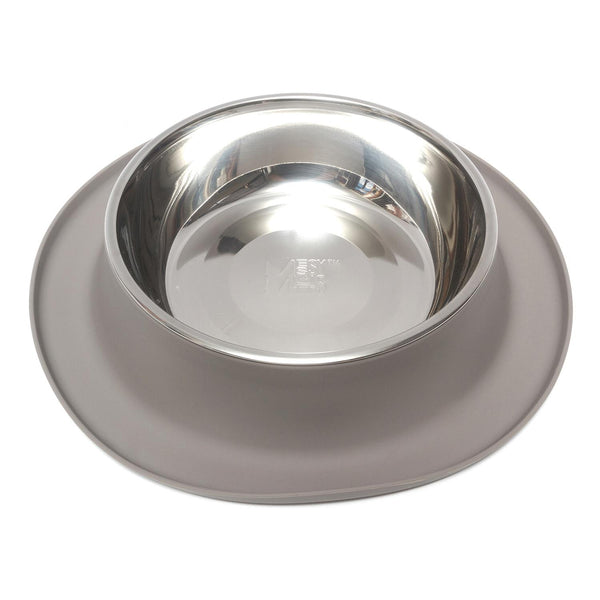 Messy Mutts Bol En Inox Avec Base En Silicone, Simple