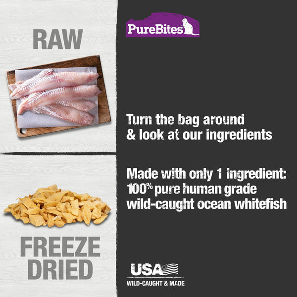 PureBites Ocean Whitefish Freeze-Dried Cat Treats