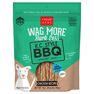 Cloud Star Wag More Bark Less K.C. Style BBQ Chicken Recipe Dog Treats, 10-oz