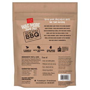 Cloud Star Wag More Bark Less Texas Style BBQ Beef Recipe Dog Treats, 10-oz
