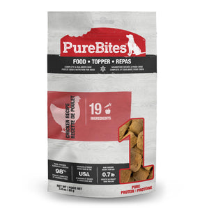 PureBites Chicken Recipe Freeze-Dried Dog Food Topper