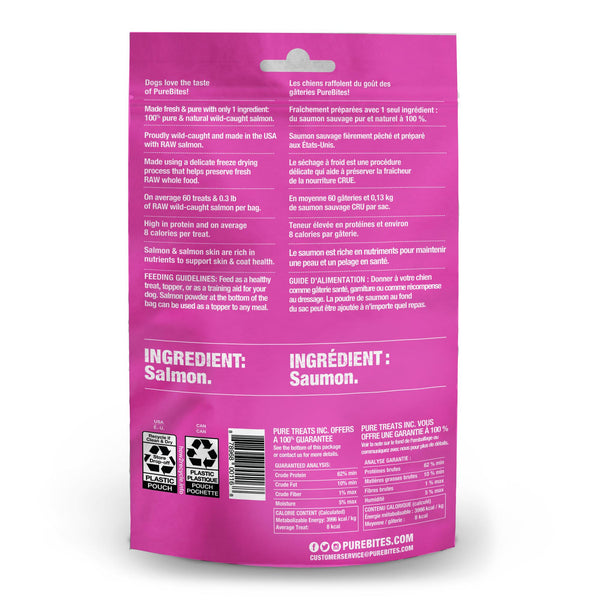 PureBites Wild-Caught Salmon Freeze-Dried Dog Treats