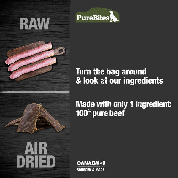 PureBites Beef Tenders Air-Dried Dog Treats