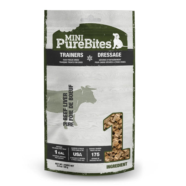 PureBites Mini Trainers Beef Liver Freeze-Dried Dog Treats