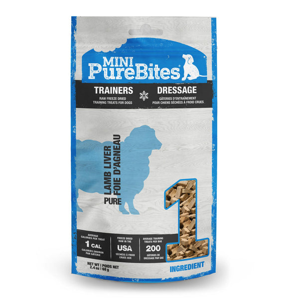 PureBites Mini Trainers Lamb Liver Freeze-Dried Dog Treats