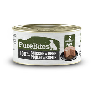 PureBites 100% Pure Chicken & Beef Pate for Dogs