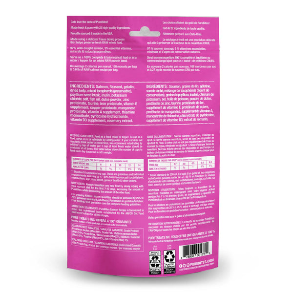 PureBites Salmon Recipe Freeze-Dried Cat Food Topper