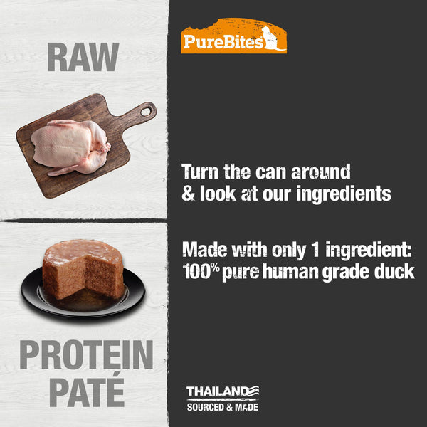 PureBites 100% Pure Duck Pates for Cats