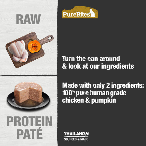 PureBites 100% Pure Chicken & Pumpkin Pates for Cats