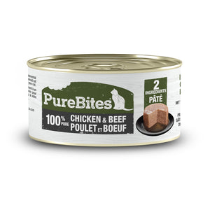 PureBites 100% Pure Chicken & Beef Pates for Cats