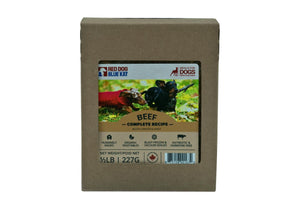 Red Dog Blue Kat Recette complète bœuf Nourriture surgelée pour chien