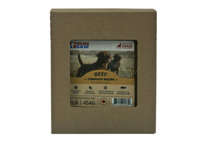 Red Dog Blue Kat Recette complète bœuf Nourriture surgelée pour chien