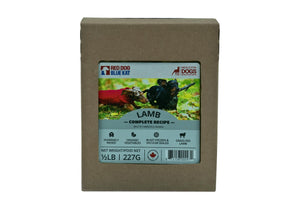 Red Dog Blue Kat Recette complète agneau Nourriture surgelée pour chien
