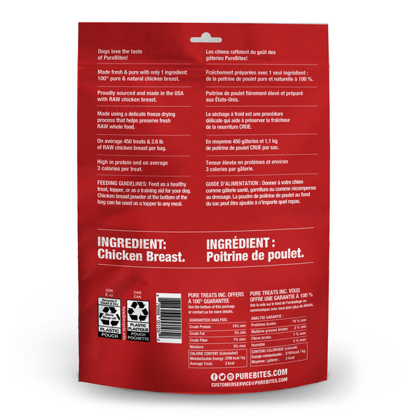 PureBites Chicken Breast Freeze-Dried Dog Treats