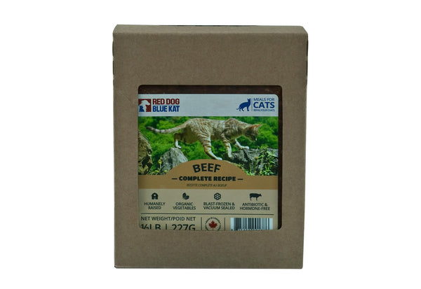 Red Dog Blue Kat Beef Complete Recipe Frozen Cat Food