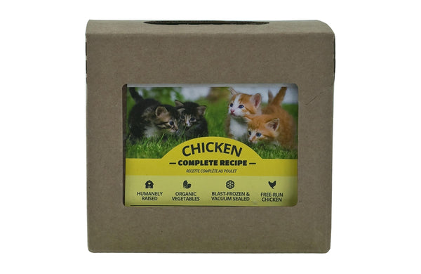Red Dog Blue Kat Recette complète au poulet Nourriture congelée pour chats