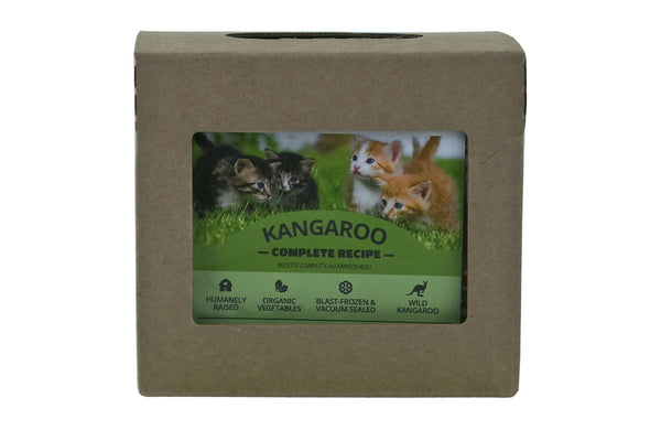 Red Dog Blue Kat Recette complète au kangourou Nourriture congelée pour chats