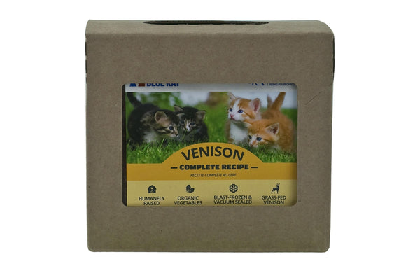 Red Dog Blue Kat Recette complète à la venaison Nourriture congelée pour chats