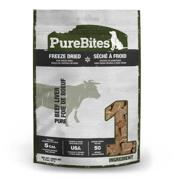Gâteries pour chiens lyophilisées au foie de bœuf PureBites