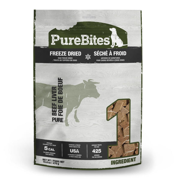 Gâteries pour chiens lyophilisées au foie de bœuf PureBites