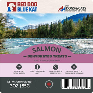 Red Dog Blue Kat Friandises déshydratées pour chiens et chats au saumon