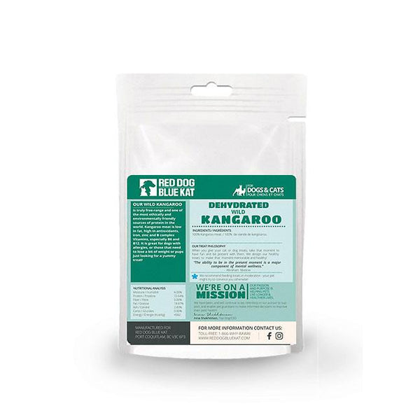 Red Dog Blue Kat Friandises déshydratées pour chiens et chats au kangourou