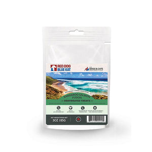 Red Dog Blue Kat Friandises déshydratées pour chiens et chats Fusion kangourou et saumon