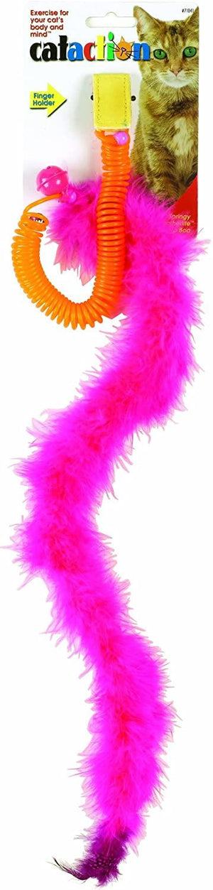 JW Pet Jouet boîte à ressort Featherlite Boa à la cataire pour chat