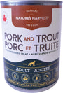 Nature's Harvest Pork & Trout Adult Wet Dog Food