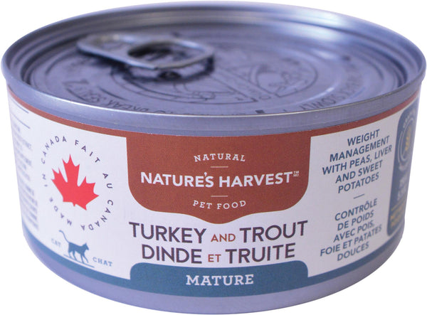 Nature's Harvest Turkey & Trout Mature Wet Cat Food