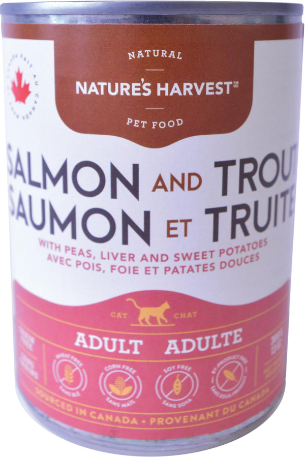 Nature's Harvest Salmon & Trout Adult Wet Cat Food