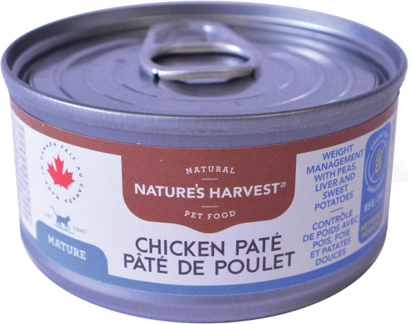 Nature's Harvest Chicken Pate Mature Wet Cat Food