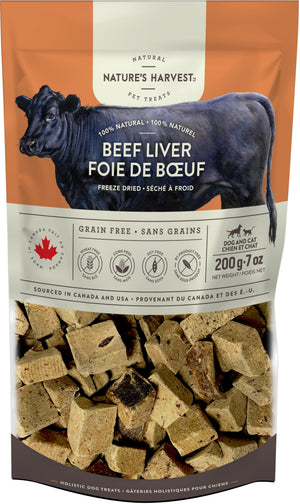 Nature's Harvest Cube Cut Beef Liver Dog Treats