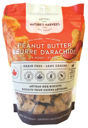 Nature's Harvest Artisan Biscuits Peanut Butter & Honey Dog Treats