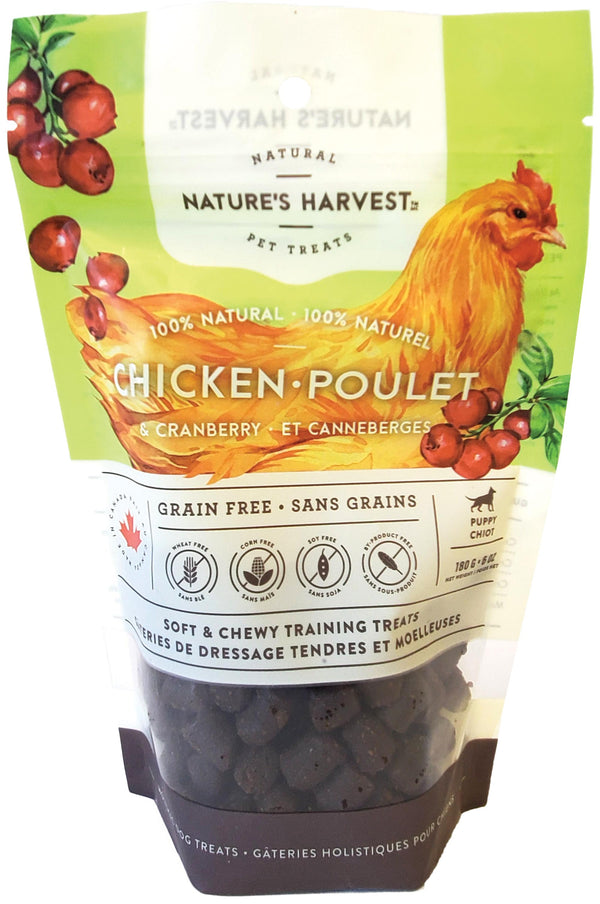 Nature's Harvest Soft & Chewy Chicken & Cranberry Puppy Treats